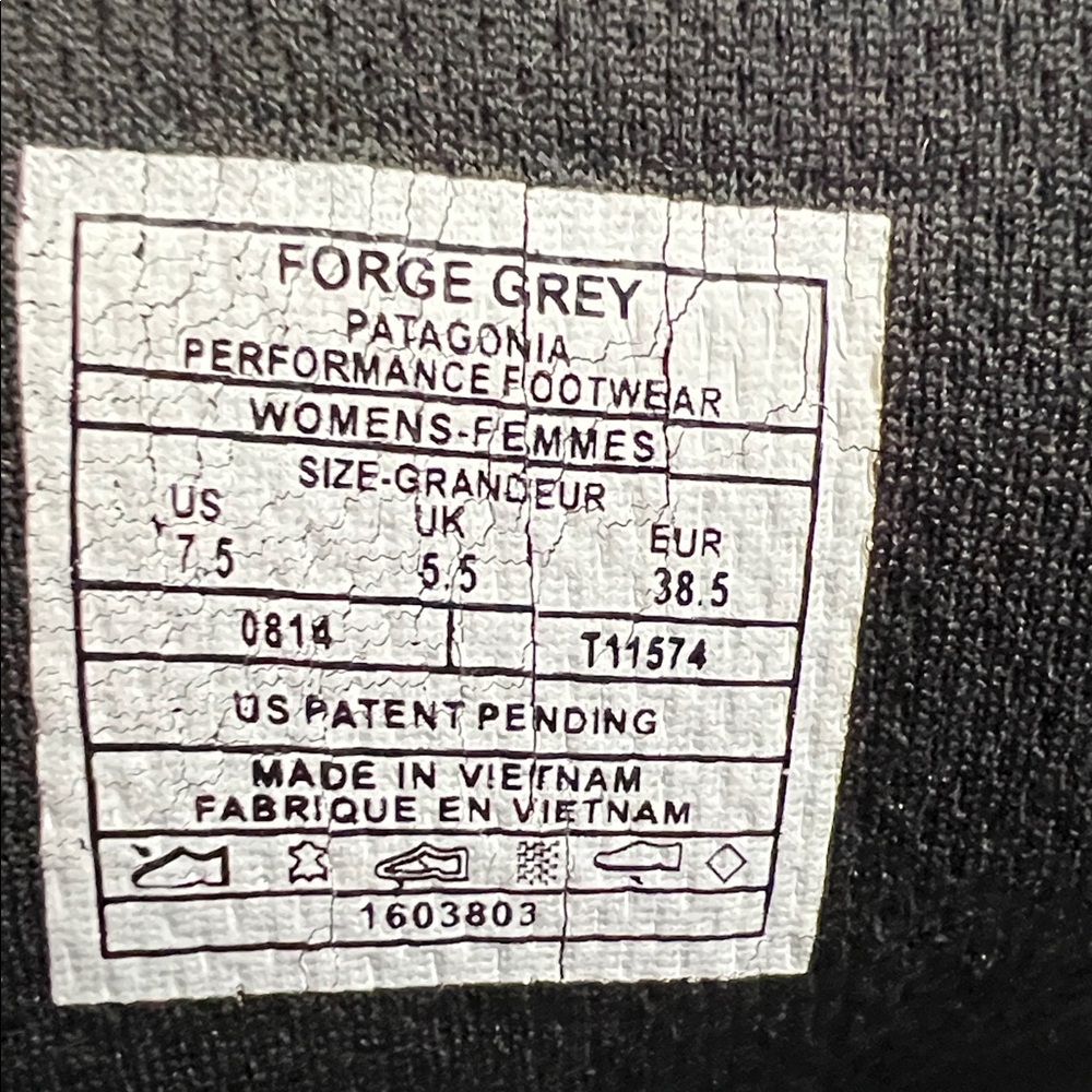 Patagonia Tin Shed Rider Boots In Forge Gray Size 7.5 - Picture 11 of 13